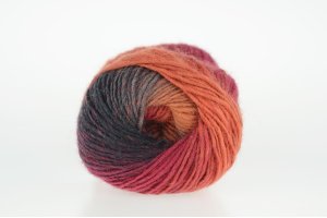 DROPS Delight - 13 czerwony/pomarańczowy/szary