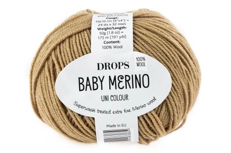 DROPS Baby Merino - 55 orzech ziemny