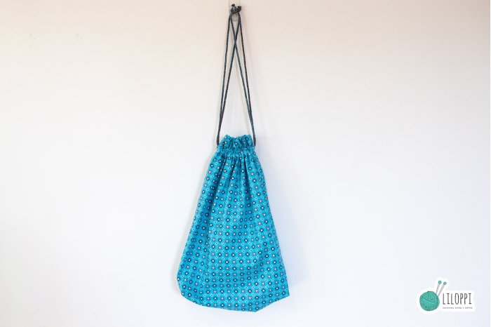 Worek na robótkę / włóczkę Turkusowy