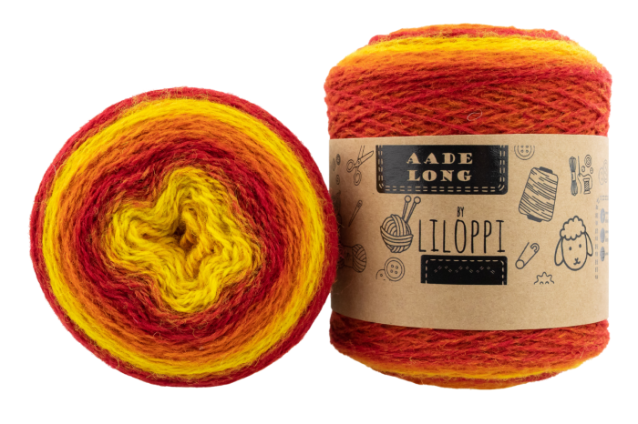 Wełna estońska 8/2 - Flame