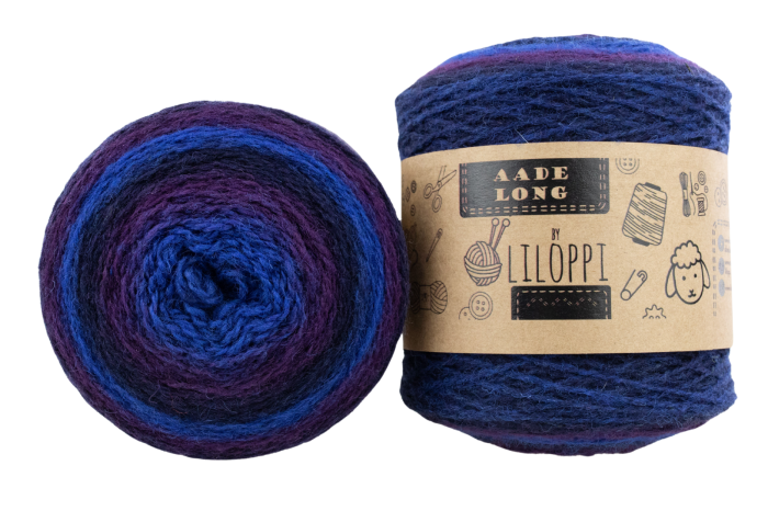Wełna estońska 8/2 - Blue Lila Wełna estońska 8/2 - Blue Lila