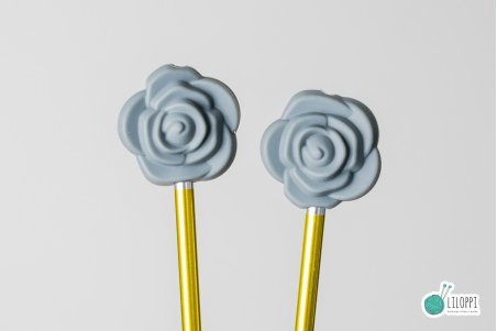 Zatyczki na druty - Gray Roses