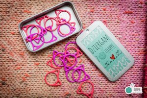 Kolorowe markery Liloppi kotki różowo-pomarańczowe - 20szt