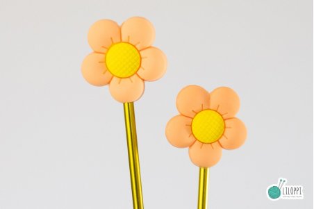 Zatyczki na druty - Peach Flowers