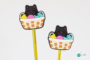 Zatyczki na druty - Cat and Yarn