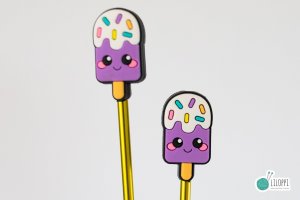 Zatyczki na druty - happy ice cream