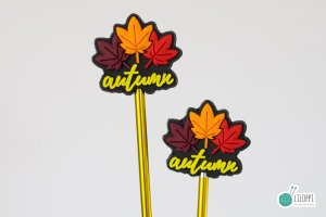 Zatyczki na druty -  autumn