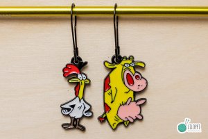 Ozdobne markery Krowa i Kurczak - 2 szt.