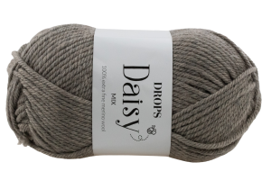 DROPS Daisy - 28 szaro-brązowy