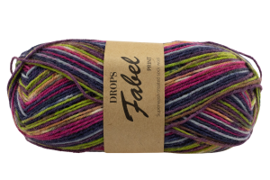 DROPS Fabel Print -  candy 901