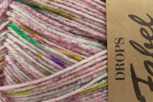 DROPS Fabel Print -  jagody & śmietanka 925