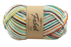 DROPS Fabel Print -  słoneczny brzeg 926