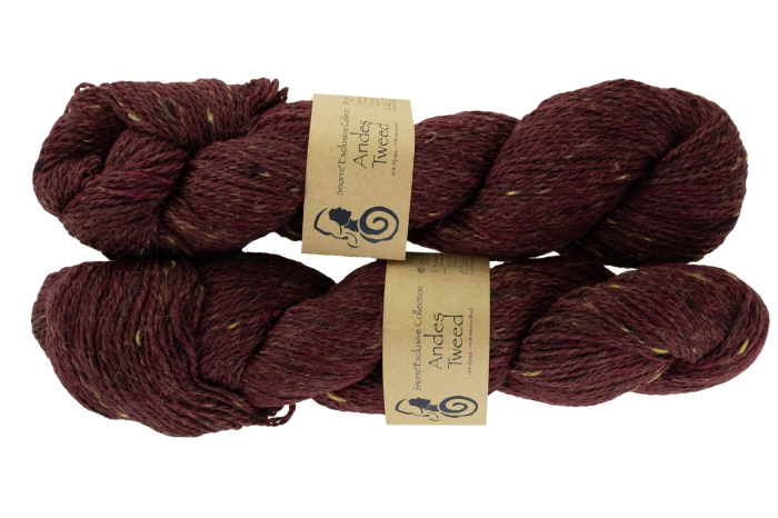 Viking Garn Andes Tweed - 258 Burgunder