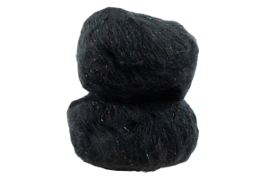 Romantic - 15 czarny + lureks multikolor