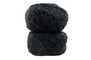 Romantic - 08 czarny + lureks srebrny