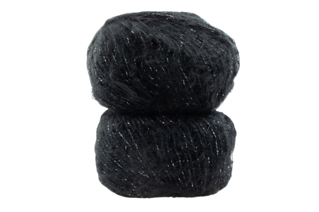 Romantic - 08 czarny + lureks srebrny