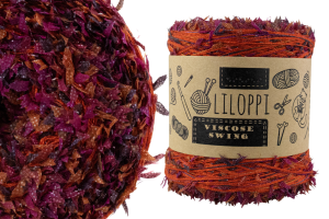 Liloppi Viscose Swing - 3 + 1 - pomarańcz + tasiemki