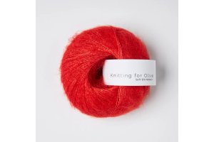 Knitting for Olive Soft Silk Mohair - Red Currant