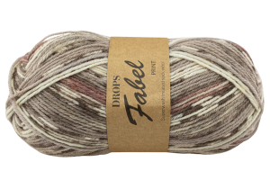 DROPS Fabel Print - mleczna czekolada 912
