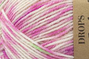 DROPS Fabel Print - limonkowy pocałunek 931