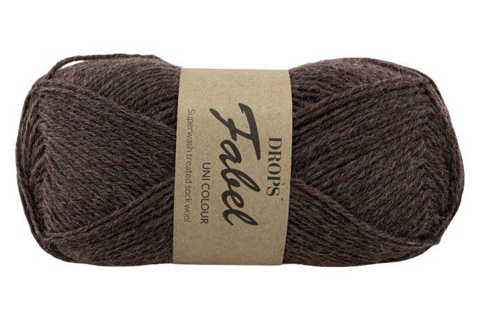 DROPS Fabel Uni Colour - brąz 300