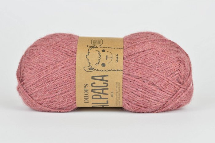 DROPS Alpaca - 9024 stary róż DROPS Alpaca - 9024 stary róż